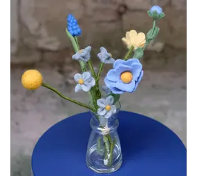 Vilt boeket Vilten bloemen - boeket - vergeet me niet