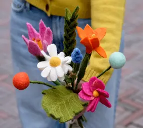 Vilt boeket Vilten bloemen - boeket - lente Vilt boeket Vilten bloemen - boeket - lente