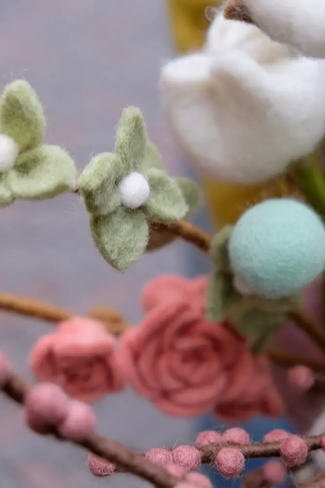 Vilt boeket Vilten bloemen - boeket - pastel