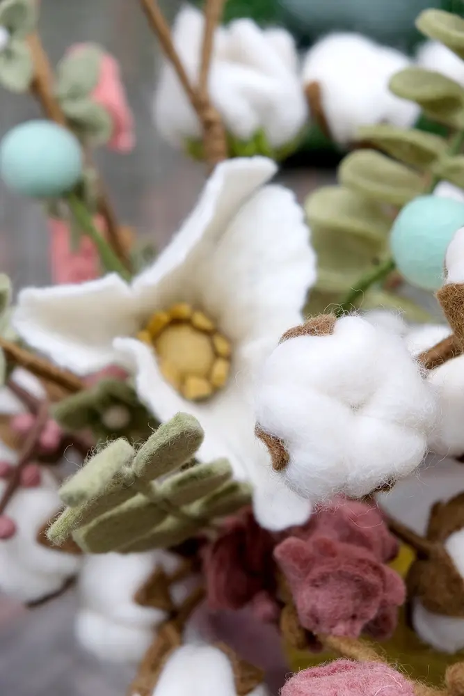 Vilt boeket Vilten bloemen - boeket - pastel