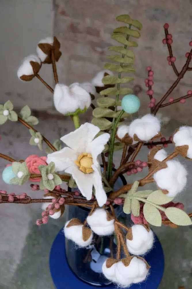 Vilt boeket Vilten bloemen - boeket - pastel