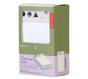 Kikkerland Kikkerland - inkerie - jotter pad & pen