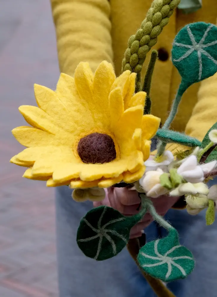 Vilt boeket Vilten bloemen - boeket - zonnig Vilt boeket Vilten bloemen - boeket - zonnig