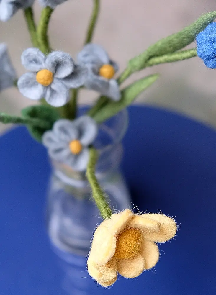 Vilt boeket Vilten bloemen - boeket - vergeet me niet