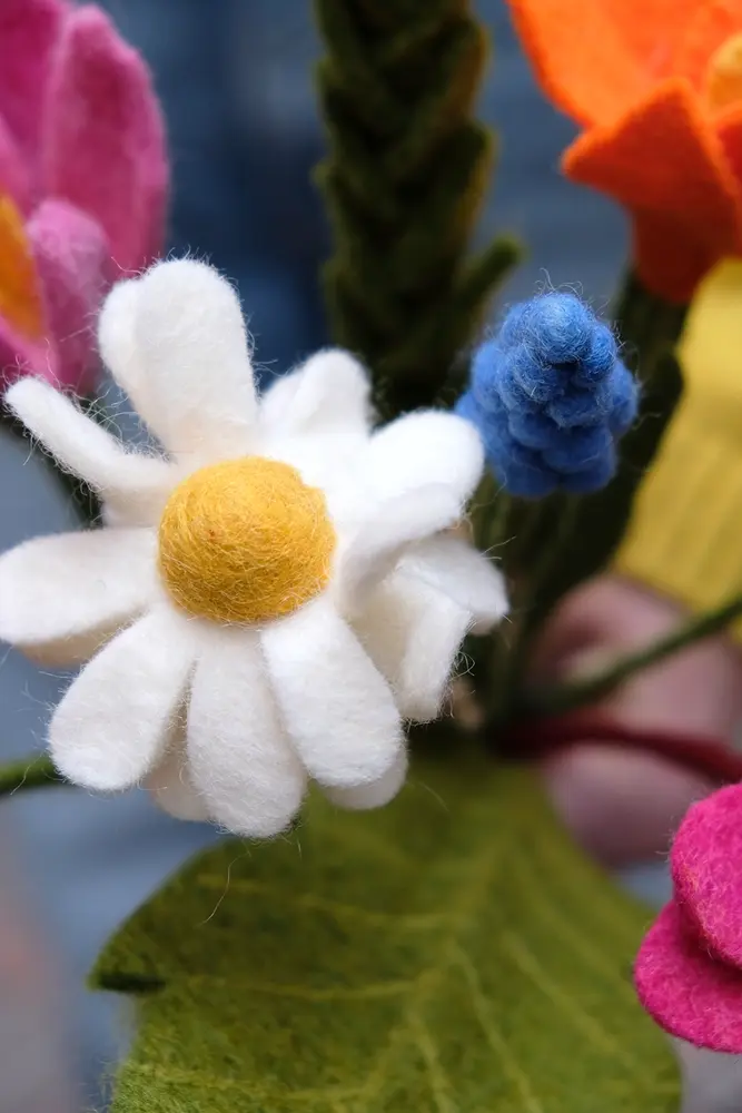 Vilt boeket Vilten bloemen - boeket - lente