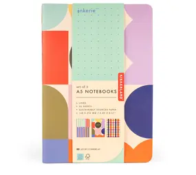 Kikkerland Kikkerland - inkerie -  A5 notebooks (set van 3)