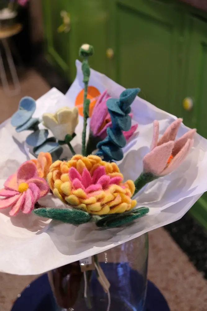 Vilt boeket Vilten bloemen - boeket - kleurrijk