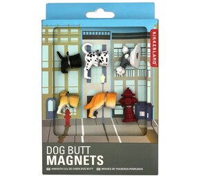 Kikkerland Kikkerland - magneten - dog butts (set van 6) Kikkerland Kikkerland - magneten - dog butts (set van 6)