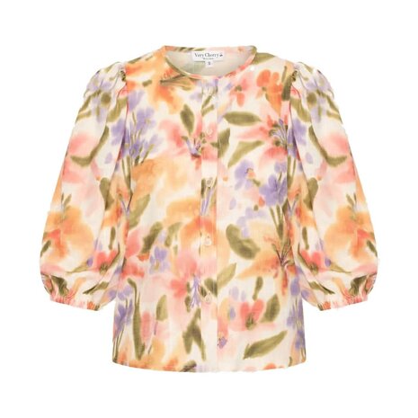 Very Cherry Very Cherry - betsy blouse - aquarel flowers