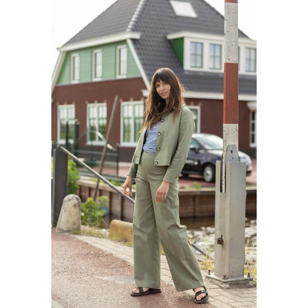 Very Cherry Very Cherry - marlene pants delfino denim - sage green