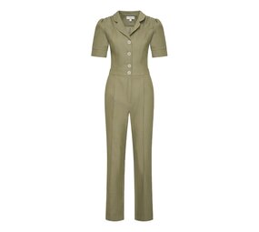 Very Cherry Very Cherry - classic jumpsuit delfino denim - sage green