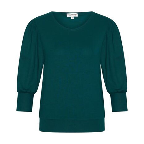 Very Cherry Very Cherry - mimi top tricot deluxe - petrol