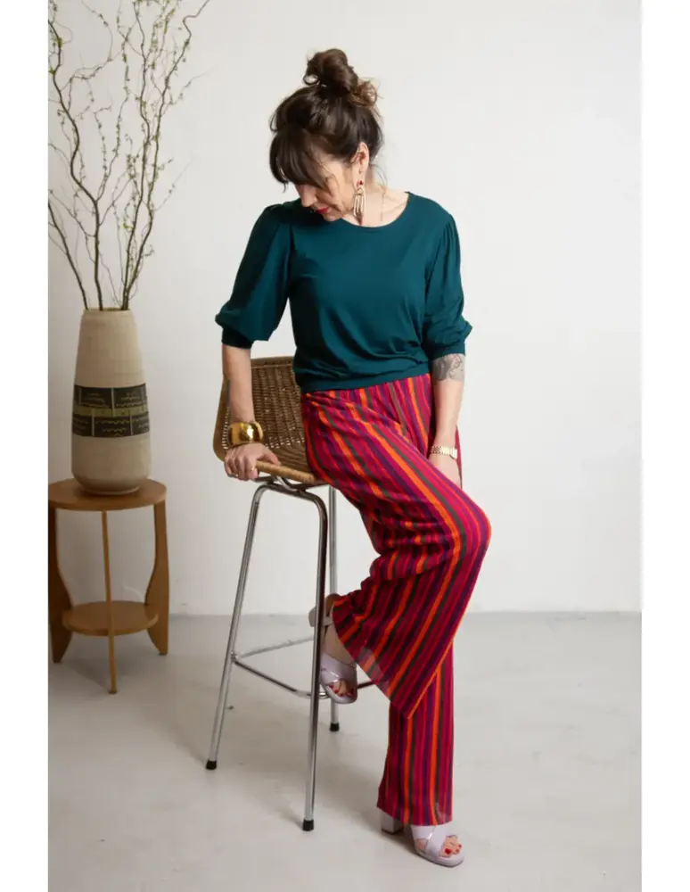 Very Cherry Very Cherry - mimi top tricot deluxe - petrol