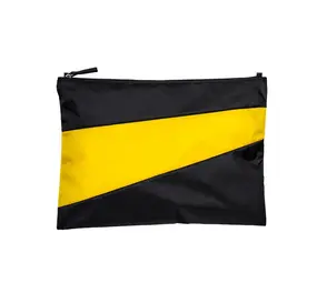 Susan Bijl Susan Bijl - the new pouch large - black & sunflower