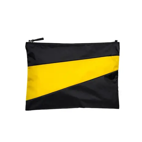 Susan Bijl Susan Bijl - the new pouch large - black & sunflower