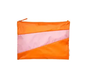 Susan Bijl Susan Bijl - the new pouch large - orange & pink panther