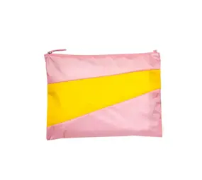 Susan Bijl Susan Bijl - the new pouch large - pink panther & sunflower