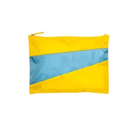 Susan Bijl Susan Bijl - the new pouch large - sunflower & ocean