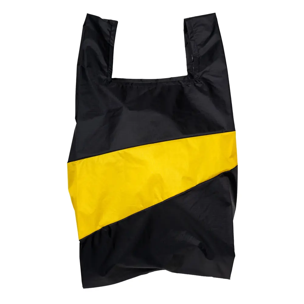 Susan Bijl Susan Bijl - the new shopping bag large - black & sunflower