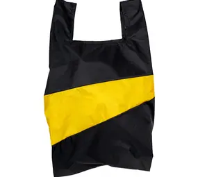 Susan Bijl Susan Bijl - the new shopping bag large - black & sunflower
