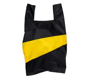 Susan Bijl Susan Bijl - the new shopping bag large - black & sunflower