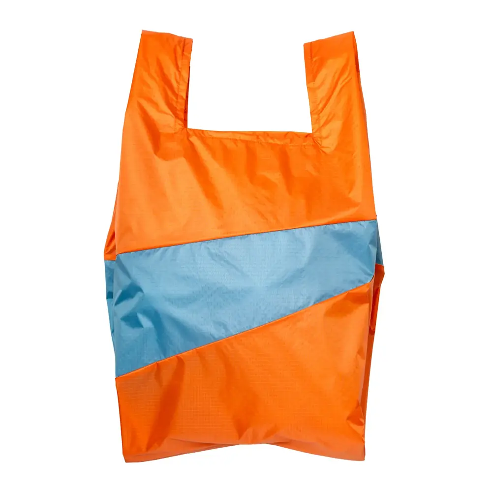 Susan Bijl Susan Bijl - the new shopping bag large - orange & ocean