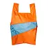 Susan Bijl - the new shopping bag large - orange & ocean