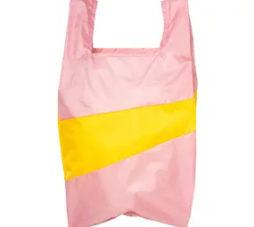 Susan Bijl Susan Bijl - the new shopping bag large - pink panther & sunflower