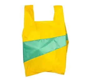 Susan Bijl Susan Bijl - the new shopping bag large - sunflower & holly green