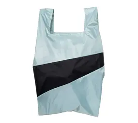 Susan Bijl Susan Bijl - the new shopping bag large - surf spray & black