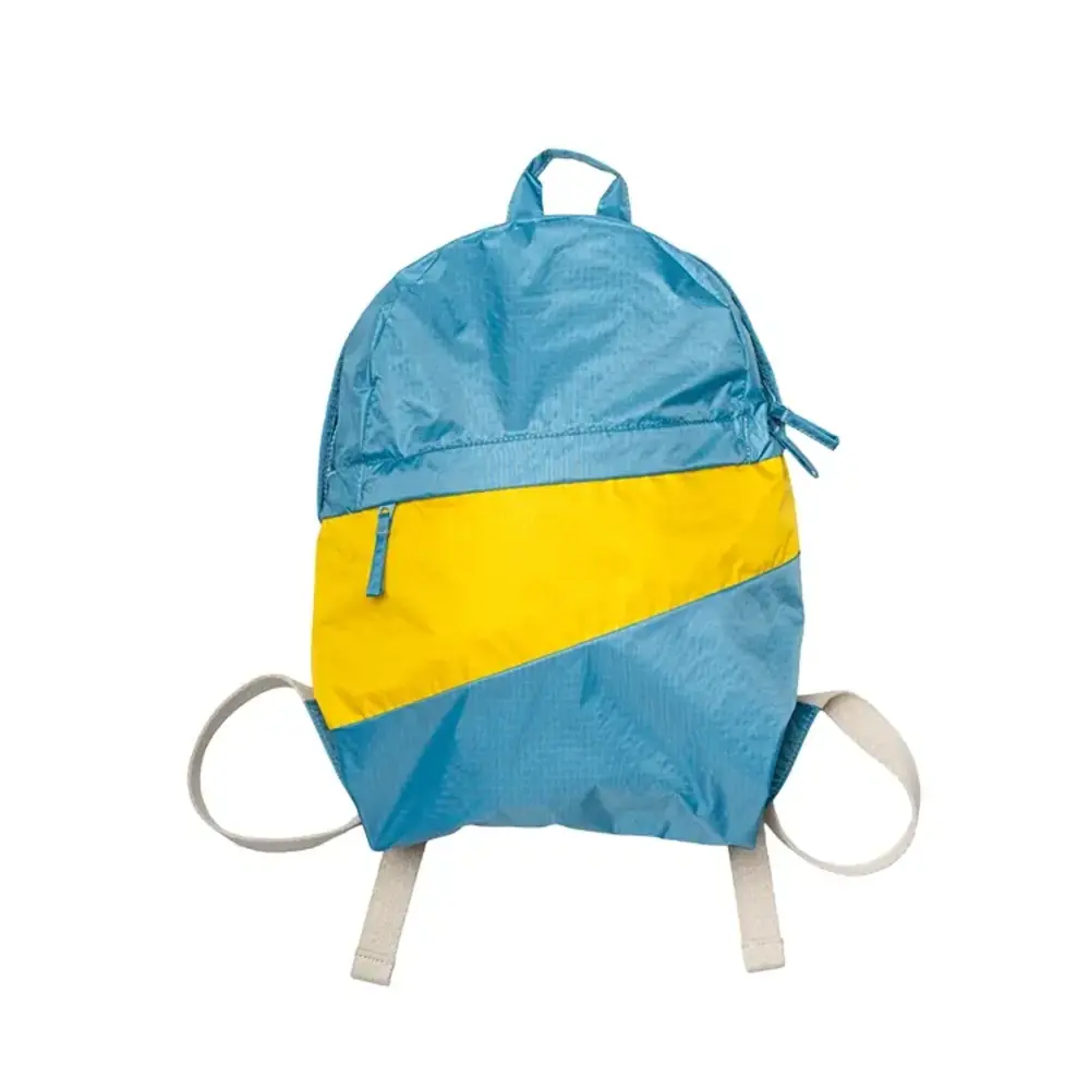 Susan Bijl Susan Bijl - the new foldable backpack medium - ocean & sunflower