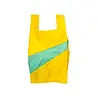 Susan Bijl Susan Bijl - the new shopping bag medium - sunflower & holly green