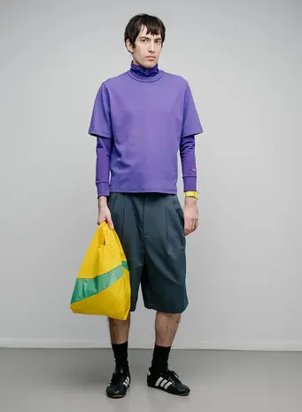 Susan Bijl Susan Bijl - the new shopping bag medium - sunflower & holly green