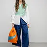 Susan Bijl Susan Bijl - the new shopping bag medium - orange & ocean