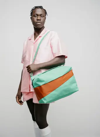 Susan Bijl Susan Bijl - the new 24/7 bag - holly green & cinnamon