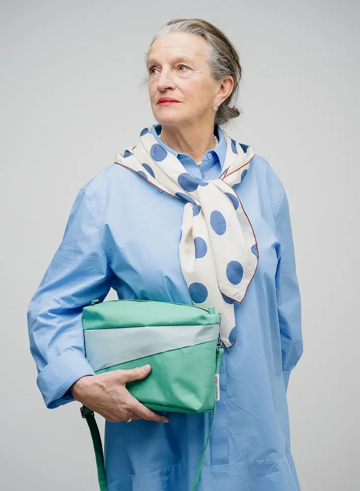 Susan Bijl Susan Bijl - the new bum bag medium - holly green & surf spray