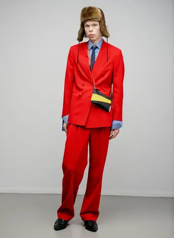 Susan Bijl Susan Bijl - the new pouch small - black & sunflower