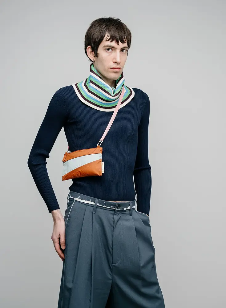 Susan Bijl Susan Bijl - the new pouch small - cinnamon & surf spray