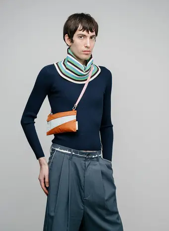 Susan Bijl Susan Bijl - the new pouch small - cinnamon & surf spray