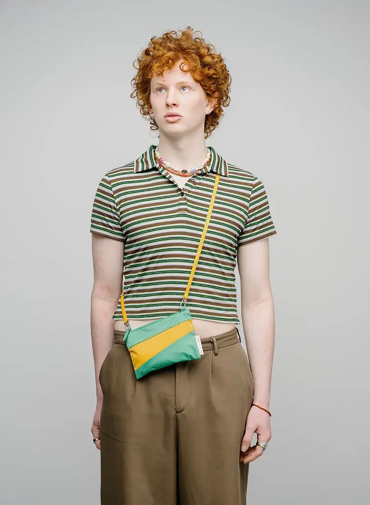 Susan Bijl Susan Bijl - the new pouch small - holly green & calendula