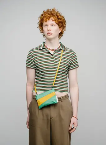 Susan Bijl Susan Bijl - the new pouch small - holly green & calendula