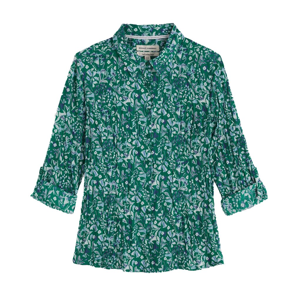 Seasalt Seasalt - larissa shirt - woodland floral dark stem
