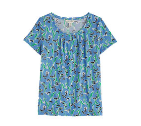 Seasalt Seasalt - appletree t-shirt - painty bluebell sail