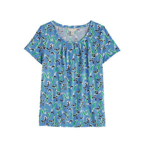 Seasalt Seasalt - appletree t-shirt - painty bluebell sail
