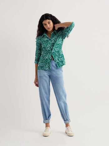 Seasalt Seasalt - larissa shirt - woodland floral dark stem