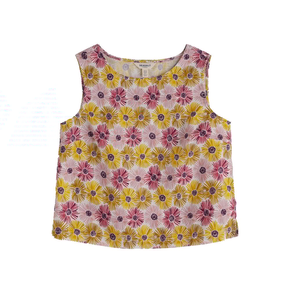 Seasalt Seasalt - colour study top - painted asters chalk