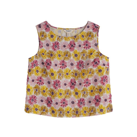 Seasalt Seasalt - colour study top - painted asters chalk