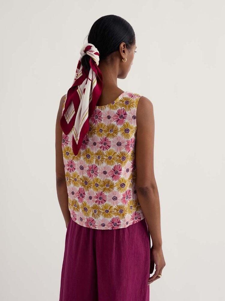 Seasalt Seasalt - colour study top - painted asters chalk