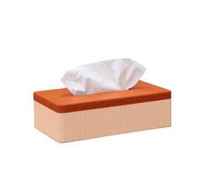 Wavy Wavy - tissuebox - nude/metallic brick