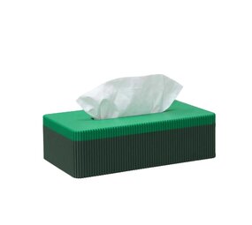 Wavy Wavy - tissuebox - highland green/pearl green